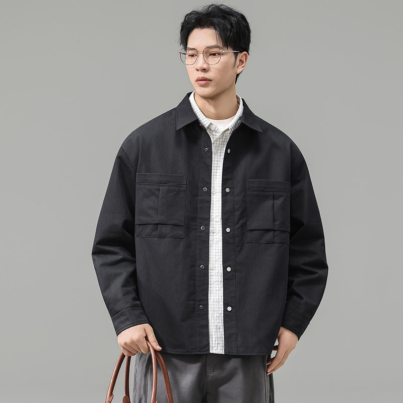 Men's Mountain Outdoor Workwear Long Sleeve Lapel Hunting Casual Jacket Coat