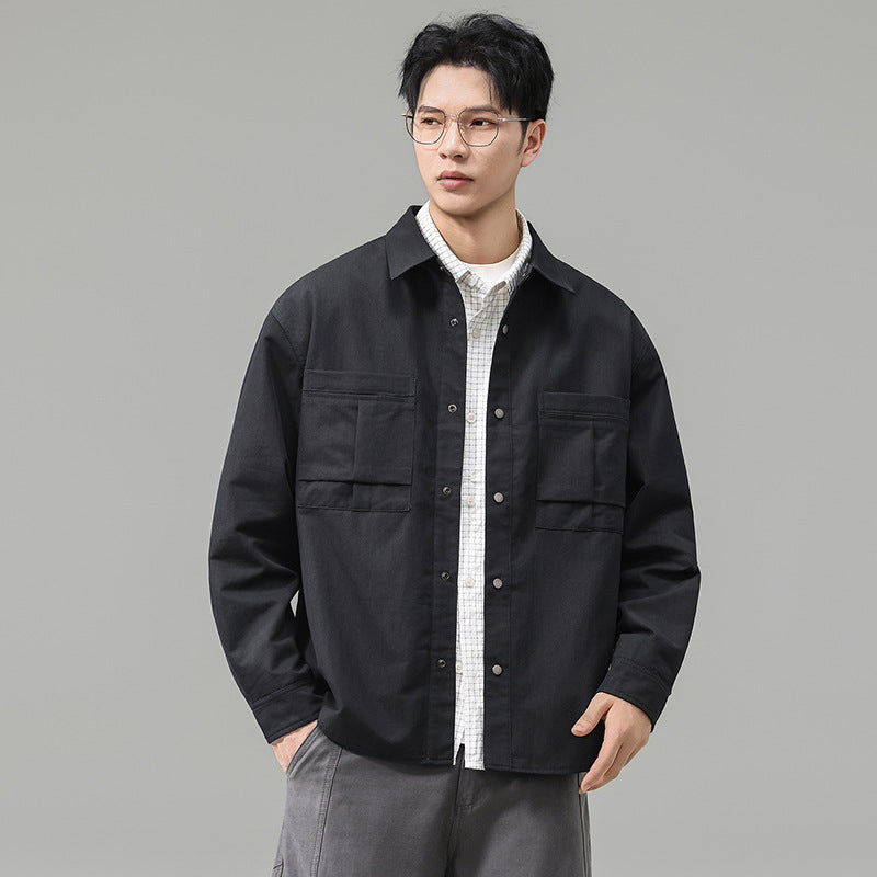 Men's Mountain Outdoor Workwear Long Sleeve Lapel Hunting Casual Jacket Coat